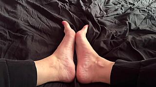 Artemisia casually flaunts her sexy feet right into pov camera