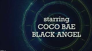 imagine coco bae frozen as horny brunette fingers and licks her wet pussy till squirting lesbian scissoring