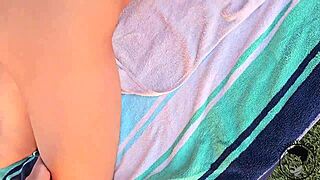 big boobs latina caught tanning naked by pool gets fucked doggystyle