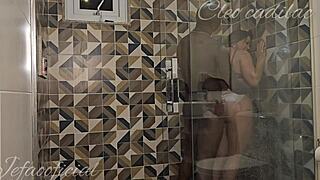 Cleo cadillac gets fucked in shower