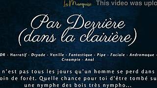 wow this french nympho gets anal from behind in the clearing 😈