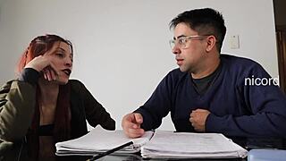 fucking my sexy petite latina english teacher deepthroat doggystyle cowgirl in parents house shaved pussy gagging cum