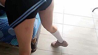 peruvian street girl warmed up then scored deep in her wet shaved pussy