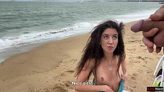Public Dick Flashing Ends With Cum On Tits