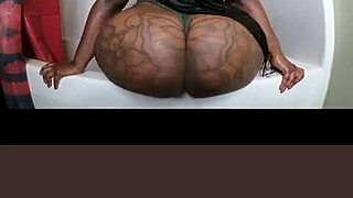 big ebony babe rides massive cock her huge tits bounce wild