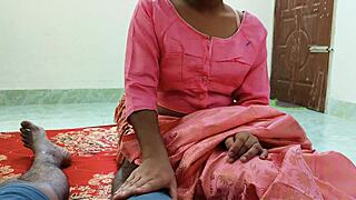 indian maid gets fucked by boss in kitchen