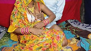 desi village wife fucked hard in yellow saree with dirty talk ass worship