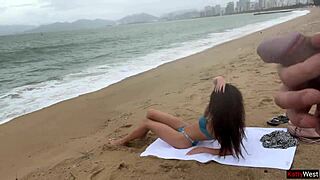 Public Dick Flashing Ends With Cum On Tits