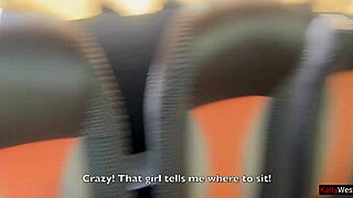 pervert flashes dick on bus and hot girl grabs it for public handjob