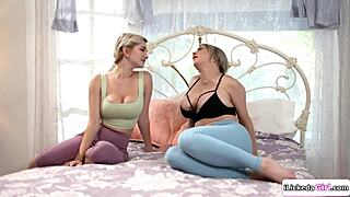 Stepdaughter sits on busty stepmom's face 👅💦 old young lesbian fun!