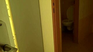 brunette with tattoos enjoys her shower