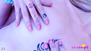 that cute petite blonde strips naked for close-up tease on sofa