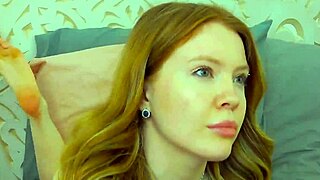 sexy redhead wandy hill does seductive typing and teasing