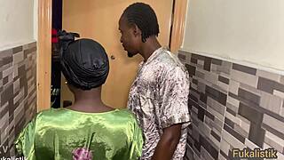 sneaky ebony housewife visitor sneaks in for taboo big ass fuck