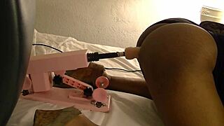 brutal sex machine pounds pussy and ass non-stop hardcore