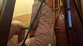 anastasia mistress fucks sasha earth strapon anal deep in toilet slave submission amateur domination!!