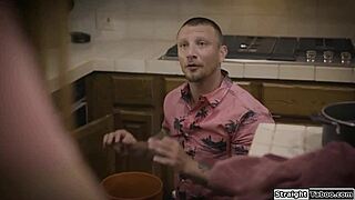 Teen redhead anal fucked by her neighbor