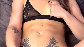 a fan gave a vibrator to a teen 18+ girl masturbation orgasm