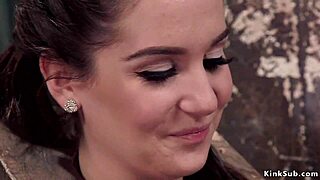 Teen trainee takes bdsm group training