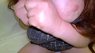 The stepson saw his stepmom white panties and got excited