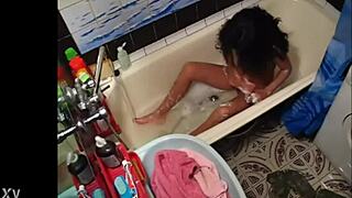 my barely legal step sister fucks her little hole on hidden camera