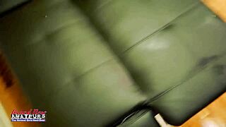 petite inked brunette olyssia solo rimjob dildo fingering greedy swallow