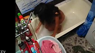 my barely legal step sister fucks her little hole on hidden camera