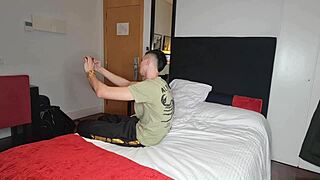 role play cleaning girl blows client then fucks