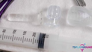 Hot shemale nurse brittney kade gives anal therapy to patient