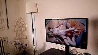 caught friend watching porn and got wet