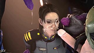 halo gangbang with monster cocks and big cum facials