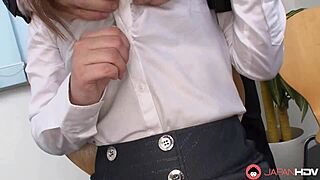 japanese office lady mari motoyama plays with sex toy uncensored