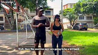 busty milf student fucked by trainer with big black cock
