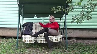 sexy pantyhose look on this milf