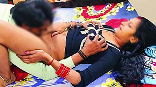 New Indian married couple has wedding sex