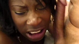 ebony fucked hard by two white cocks