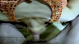 Big Sexy Britney Gives Southern Belle Blowjob Premiere