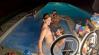 Hot Tub Orgy With Deliah Grace And Scarlett Gushes