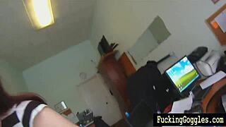 redhead office pov suck at work