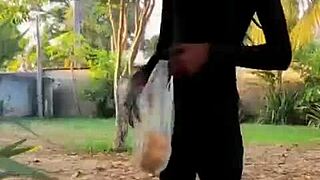 Boiled torrando femboy eats avocado after anal
