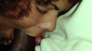 she swallows giant cock and licks balls at swing party