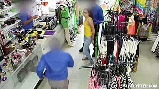 sandy loves when stepdaughter gets caught shoplifting so milf fucks officer hard