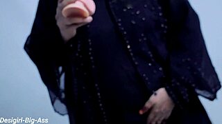 Want to see this muslim wife ride her dildo then masturbate?