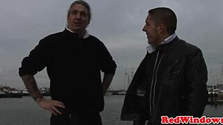 real dutch hooker gets cumshowered by tourist in heels