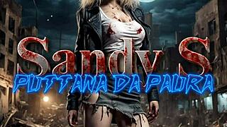 Sandys Feels Strong Emotions In Milf Cosplay Horror Movie Porn Parody