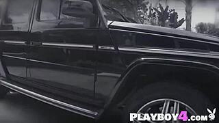 Huge tits milf and hot latin washing car with their hot friends in lingerie