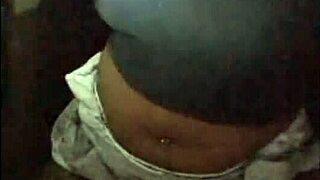 Next door ebony milf in shorts flashes tits and more