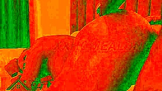 romantic sex scene in cozy room with red lights feels so good