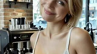 Jenny gets double penetration at a coffee shop ai generated