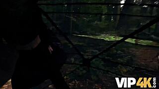 redhead cheats on boyfriend outdoors